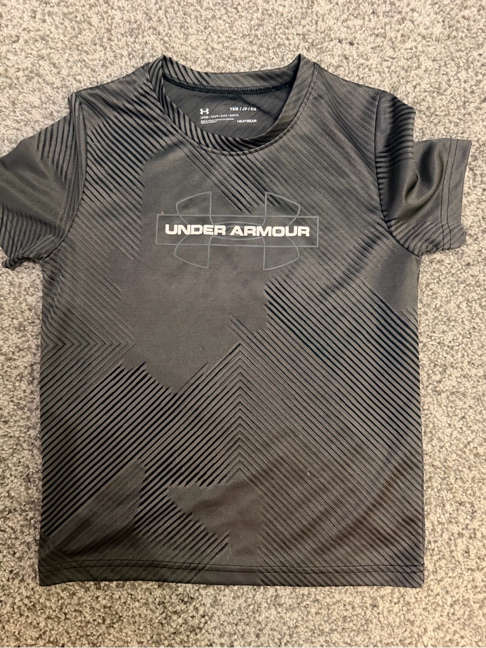 Under Armour Black Graphic Performance Tee for Kids